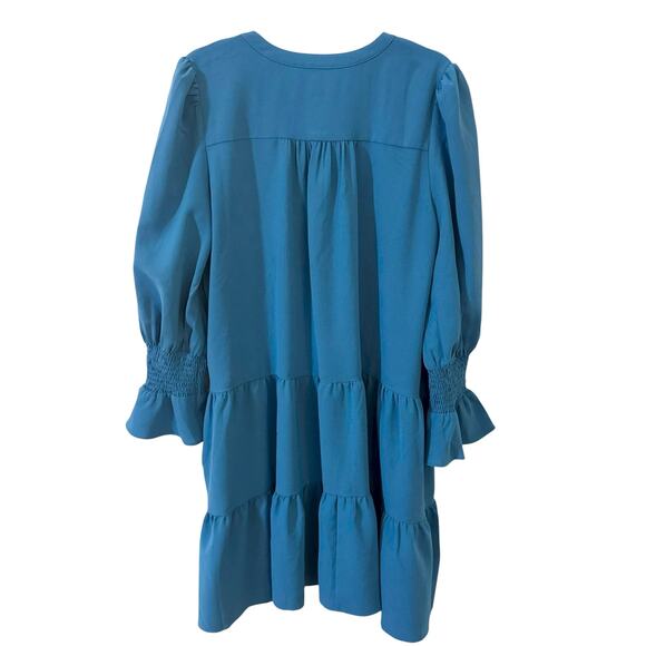 Tuckernuck Pomander Place Crepe Kenzo Dress in "Capri Blue" Size XL - Picture 6 of 9